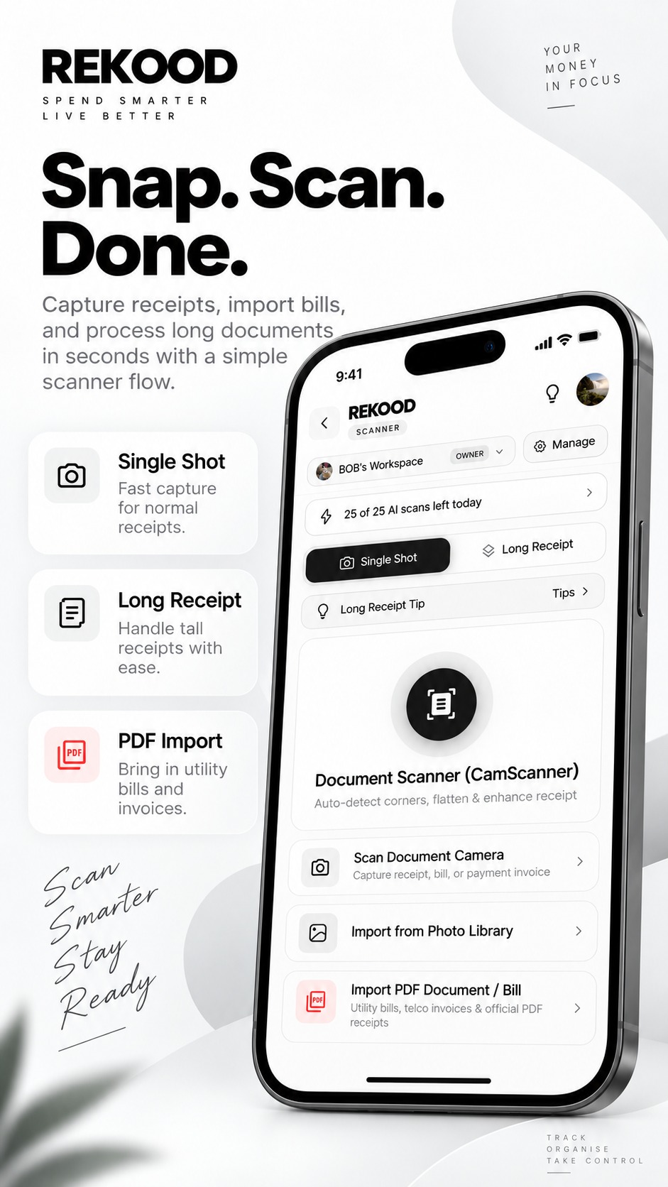 Snap. Scan. Done.